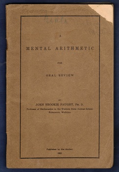 Image for A Mental Arithmetic for Oral Review